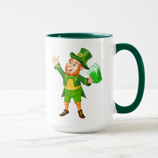 Happy St. Patrick's Day Leprechaun Tasse (Rechts)