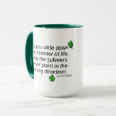 Happy St. Patrick's Day Leprechaun Tasse (Vorderseite Links)