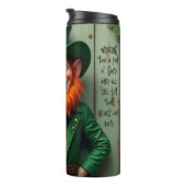 Happy St. Patrick's Day Leprechaun Thermosbecher (Nach rechts gedreht)