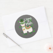 Happy St. Patrick's Day LIama Aufkleber (Umschlag)