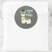 Happy St. Patrick's Day LIama Aufkleber (Tasche)