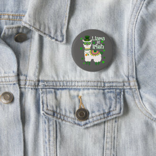 Happy St. Patrick's Day LIama-Taste Button
