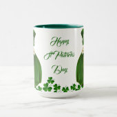 Happy St Patrick's Day Little Girl Lucky Kleeblatt Tasse (Zentrum)