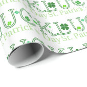 Happy St. Patrick's Day Luck Geschenkpapier (Rolleneckpunkt)