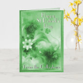 Happy St Patrick's Day Luck The Irish Sessings Karte (Gelbe Blume)