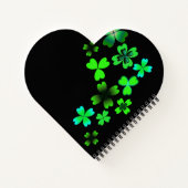 Happy St. Patrick's Day, Lucky Clover Green Irish Notizblock (Rückseite)