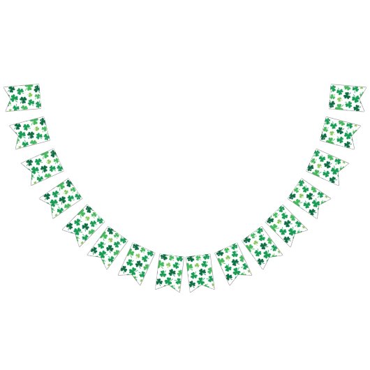 Happy St. Patrick's Day. Lucky Clover. Wimpelkette (Alle)