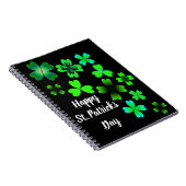 Happy St. Patrick's Day, Lucky Clovers Notizblock (Rechte Seite)