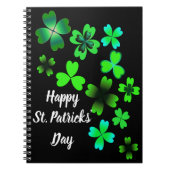 Happy St. Patrick's Day, Lucky Clovers Notizblock (Vorderseite)