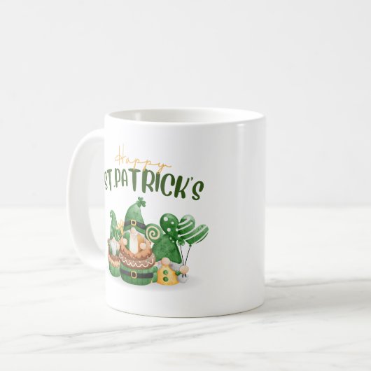 Happy St. Patricks Day - Lucky Irish Clover Party Kaffeetasse (Vorderseite Links)