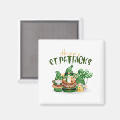 Happy St. Patricks Day - Lucky Irish Clover Party Magnet (Vorderseite/Rückseite)