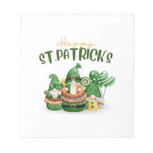 Happy St. Patricks Day - Lucky Irish Clover Party Notizblock