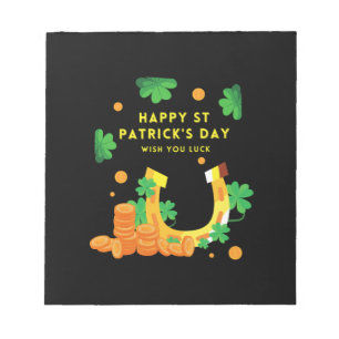 Happy St. Patricks Day - Lucky Irish Kleeblatt Notizblock
