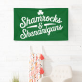 Happy St Patricks Day Lucky Kleeblatt & Shenanigan Banner (Insitu)