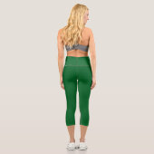 Happy St Patricks Day Lucky Kleeblatt & Shenanigan Capri Leggings (Rückseite)