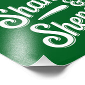 Happy St Patricks Day Lucky Kleeblatt & Shenanigan Fotodruck (Ecke)