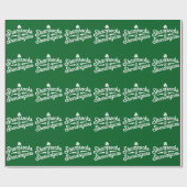 Happy St Patricks Day Lucky Kleeblatt & Shenanigan Geschenkpapier (Flach)