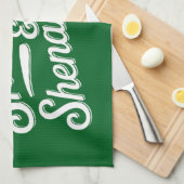 Happy St Patricks Day Lucky Kleeblatt & Shenanigan Geschirrtuch (Viertel Falte)