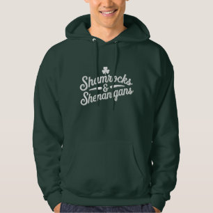 Happy St Patricks Day Lucky Kleeblatt & Shenanigan Hoodie