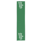 Happy St Patricks Day Lucky Kleeblatt & Shenanigan Kurzer Tischläufer (Vorderseite)