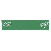 Happy St Patricks Day Lucky Kleeblatt & Shenanigan Kurzer Tischläufer (Horizontal)