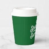 Happy St Patricks Day Lucky Kleeblatt & Shenanigan Pappbecher (Rechts)