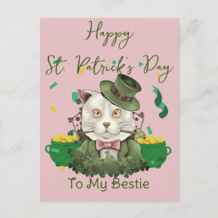 Happy St. Patrick's Day Lucky Kleeblatts Einfach Feiertagspostkarte
