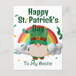 Happy St. Patrick's Day Lucky Kleeblatts Einfach Feiertagspostkarte