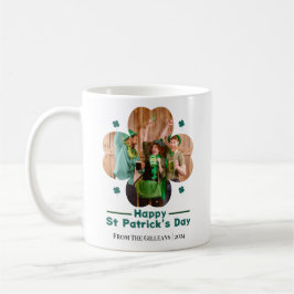 Happy St patricks day Lucky Kleeblatts Foto Kaffeetasse