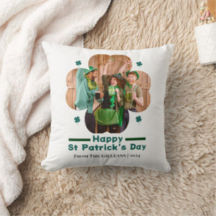 Happy St patricks day Lucky Kleeblatts Foto Kissen
