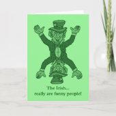 Happy St. Patrick's Day lustig Irish Saint Patrick Karte (Vorderseite)