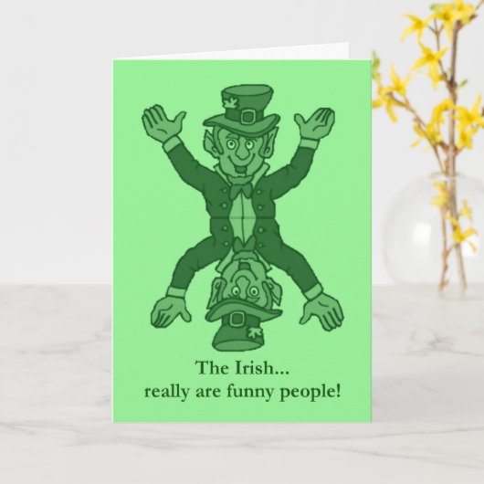 Happy St. Patrick's Day lustig Irish Saint Patrick Karte (Gelbe Blume)