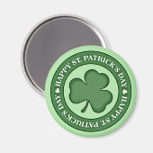 Happy St. Patricks Day Magnet (Vorderseite/Rückseite)