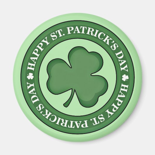 Happy St. Patricks Day Magnet (Vorne)