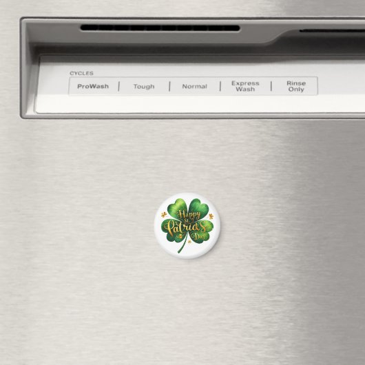 Happy St. Patrick's Day Magnet (In Situ (Geschirrspüler))