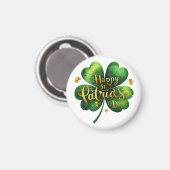 Happy St. Patrick's Day Magnet (Vorderseite/Rückseite)
