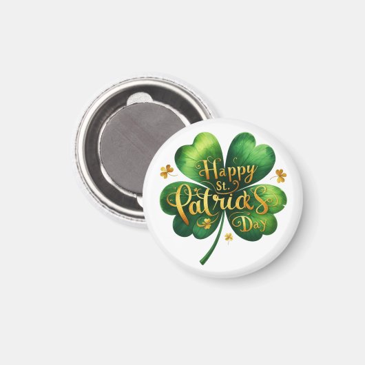 Happy St. Patrick's Day Magnet (Vorderseite/Rückseite)