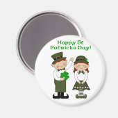 Happy St. Patrick's Day Magnet (Vorderseite/Rückseite)