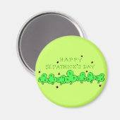 Happy St.Patrick's Day Magnet (Vorderseite/Rückseite)