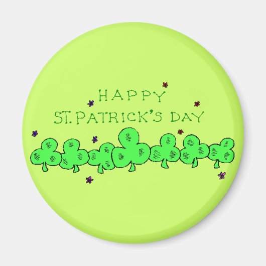 Happy St.Patrick's Day Magnet (Vorne)