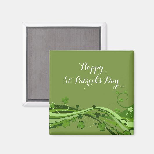 Happy St. Patrick's Day Magnete Blumenkleber Magnet (Vorderseite/Rückseite)