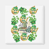 Happy St. Patrick's Day Magnete Horseshoe Magnet (Vorne)