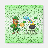 Happy St. Patrick's Day Magnete Rainbow Magnet (Vorne)