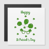 Happy St Patrick's Day Magnetkarte (Vorne/Hinten)