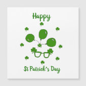 Happy St Patrick's Day Magnetkarte (Vorderseite)