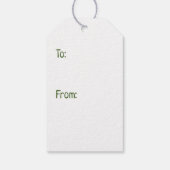 Happy St Patricks Day Maltipoo Dogs Geschenkanhänger (Rückseite)