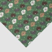 Happy St Patricks Day Maltipoo Dogs Seidenpapier (Ausschnitt)