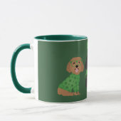 Happy St Patricks Day Maltipoo Dogs Tasse (Links)