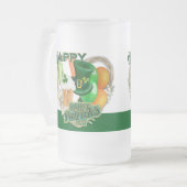 Happy St. Patrick's Day Mattglas Bierglas (Vorderseite Links)