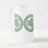 Happy St. Patricks Day Mattglas Bierglas (Vorderseite Links)